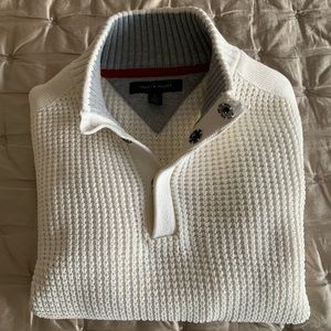 Tommy Hilfiger Vintage’ Men's 100% Cotton Cream Sweater